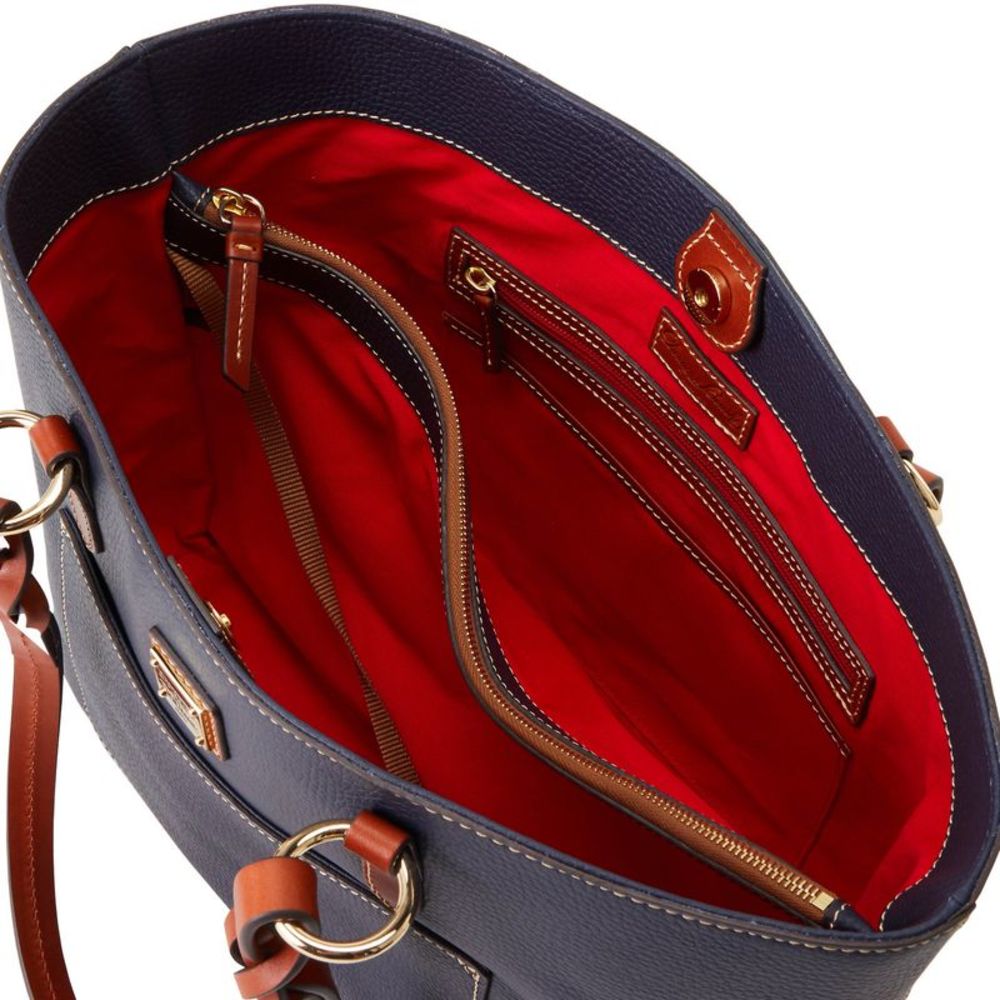 Dooney & Bourke Pebble Grain Tammy Tote - Midnight Blue - Picture 3 of 4
